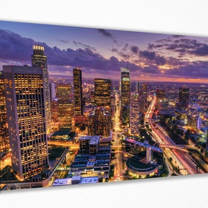Los Angeles Canvas Wall Art Print | Poster Print Decor for Home & Office Decoration I Poster, READY TO HANG