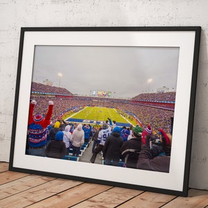 Highmark Stadium, Poster Framed Room Decor, Home Decor, Movie Poster for Gift, READY TO HANG