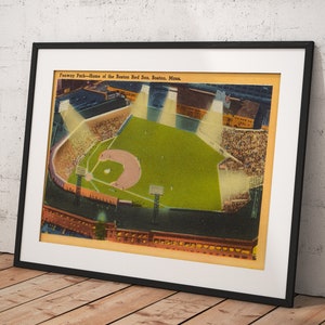 Boston Red Sox - Fenway Park, Poster Framed Room Decor, Home Decor, Movie Poster for Gift, READY TO HANG