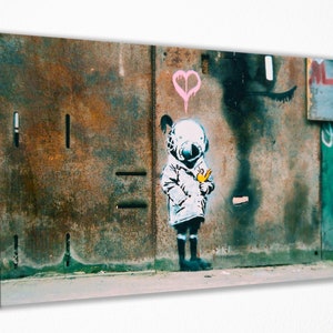 Banksy Wall Art Canvas Print Decor, Canvas Print, Room Decor, Home Decor, Movie Poster for Gift, READY TO HANG