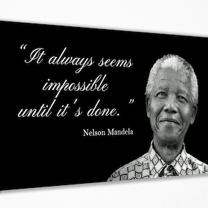 Nelson Mandela Poster Wall Art Print Wall Decor, Canvas Print, Room Decor, Home Decor, Movie Poster for Gift, READY TO HANG