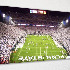 Penn State, Beaver Stadium Canvas Poster Wall Decor, Canvas Print, Room Decor, Home Decor, Movie Poster for Gift, READY TO HANG