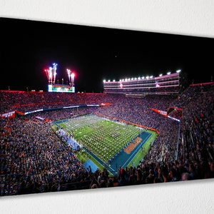 Ben Hill Griffin Stadium, Florida Gators Canvas Poster Wall Decor, Canvas Print, Room Decor, Home Decor, Movie Poster for Gift READY TO HANG