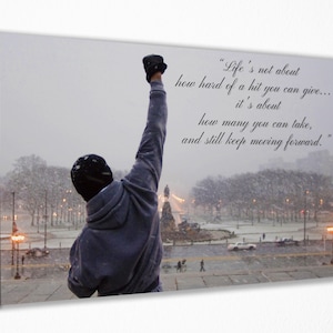 Rocky Balboa Motywacyjne Cytaty Plakat Płótno Ścienne Sztuka, Płótno Dekoracja Ścienna, Wydruk Na Płótnie, Wystrój Domu, Plakat Filmowy na Prezent, GOTOWY DO POWIESZENIA