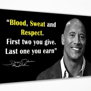 Dwayne Johnson Art Canvas Poster Wall Art Print Wall Decor, Canvas Print, Room Decor Home Decor, Movie Poster for Gift READY TO HANG