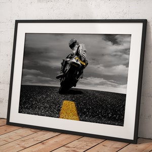 Valentino Rossi Wall Art, Poster Framed, Print, Room Decor, Home Decor, Movie Poster for Gift, READY TO HANG