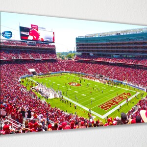 San Francisco 49ers Levis Stadium Poster Canvas Wall Art Wall Decor Room Decor, Home Decor, Movie Poster for Gift READY TO HANG