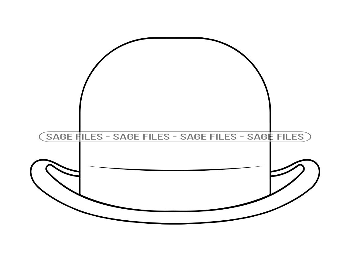 Bowler Hat Stencil