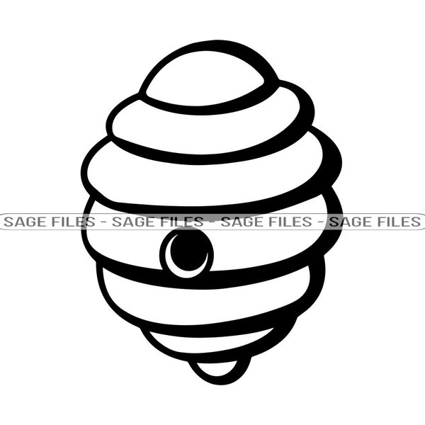 Beehive #3 SVG, Beehive Svg, Honey Svg, Bee Svg, Beehive Clipart, Beehive Files for Cricut, Beehive Cut Files For Silhouette, Png, Dxf