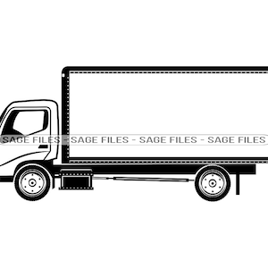 Levering Truck # 2 SVG, Truck SVG, Trucker Svg, Levering Truck Clipart, Truck Files fornCricut, Truck Cut Files voor Silhouette, Png, Dxf