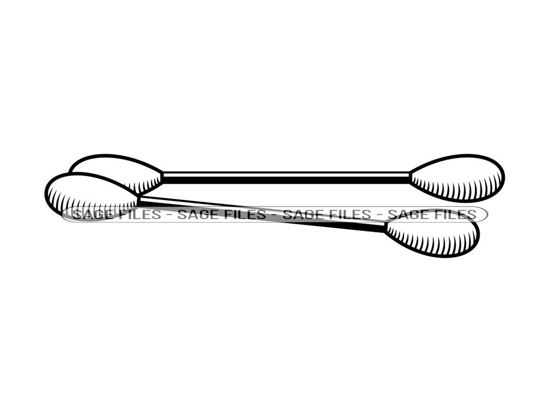 Cotton Swabs SVG, Grooming Svg, Bathroom Svg, Cotton Swabs Clipart