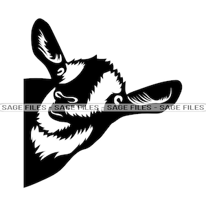 Peeking Goat Svg, Goat Svg, Goat Clipart, Goat Files for Cricut, Goat Cut Files For Silhouette, Png, Dxf