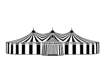 サーカス テント #9 SVG、サーカス テント SVG、サーカス テント 