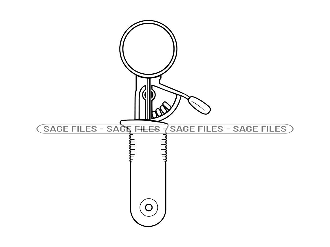 Ice Cream Scoop Outline SVG Ice Cream Scoop Clipart Ice Etsy