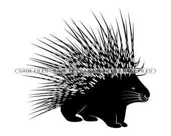Porcupine SVG, Porcupine Clipart, Porcupine Files for Cricut, Porcupine Cut Files For Silhouette, Porcupine Dxf, Porcupine Png, Dxf,