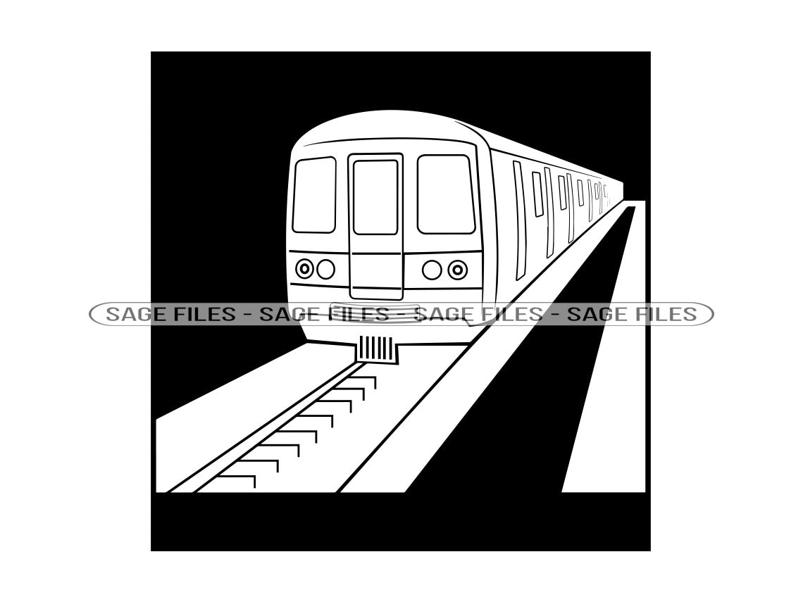 Mta Train Clipart Outline