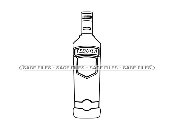Tequila Outline SVG Tequila Bottle Svg Alcohol Svg Tequila - Etsy Canada