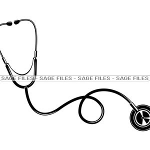Stethoscope #2 SVG, Stethoscope Clipart, Stethoscope Files for Cricut, Stethoscope Cut Files For Silhouette, Stethoscope Png, Dxf
