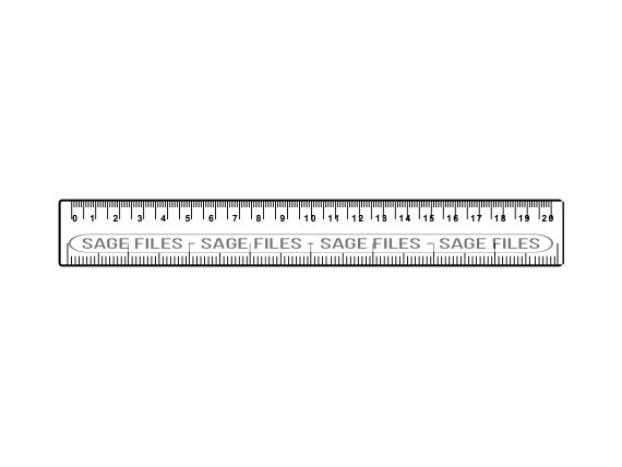 Ruler Outline #3 SVG, Ruler Svg, Math Svg, Ruler Clipart, Ruler Files for  Cricut, Ruler Cut Files For Silhouette, Png, Dxf