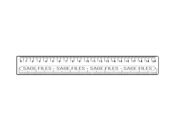 Ruler Outline 3 SVG, Ruler Svg, Math Svg, Ruler Clipart, Ruler