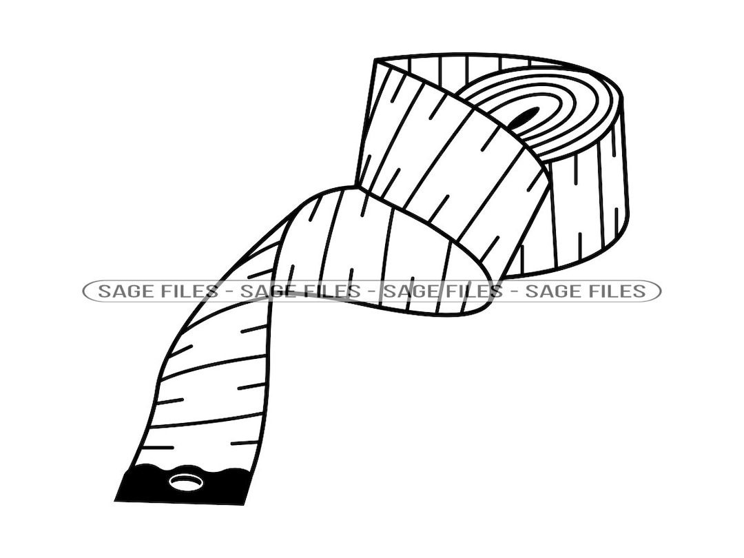 Tailor Measuring Tape Svg, Sewing Svg, Tailor Svg, Weight Loss Svg, Sewing Clipart, Files for