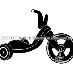 Tricycle #4 SVG, Tricycle Svg, Kids Bicycle Svg, Trike Svg, Tricycle Clipart, Files for Cricut, Cut Files For Silhouette, Png, Dxf
