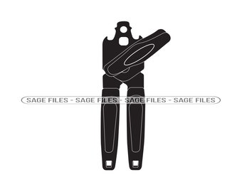 Abridor de latas SVG, abridor de latas clipart, arquivos abridores de latas para Cricut, abridores de latas cortados para silhueta, png, Dxf