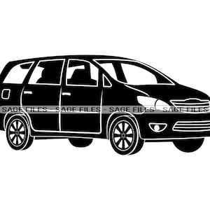 May include: A black minivan with sliding doors. The vehicle has a black bumper and black wheels.
