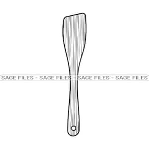Espátula de madeira SVG, Espátula SVG, Cozinha Svg, Cozinha Svg, Espátula Clipart, Arquivos de espátula para Cricut, Arquivos de corte para silhueta, Png, Dxf
