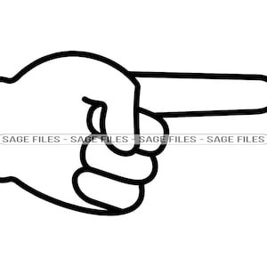 human Middle Finger, PNG, jpg, bmp Funny Download, finger png print to Cut  File, Cricut silhouette, Flipping off download, F-off, attitude