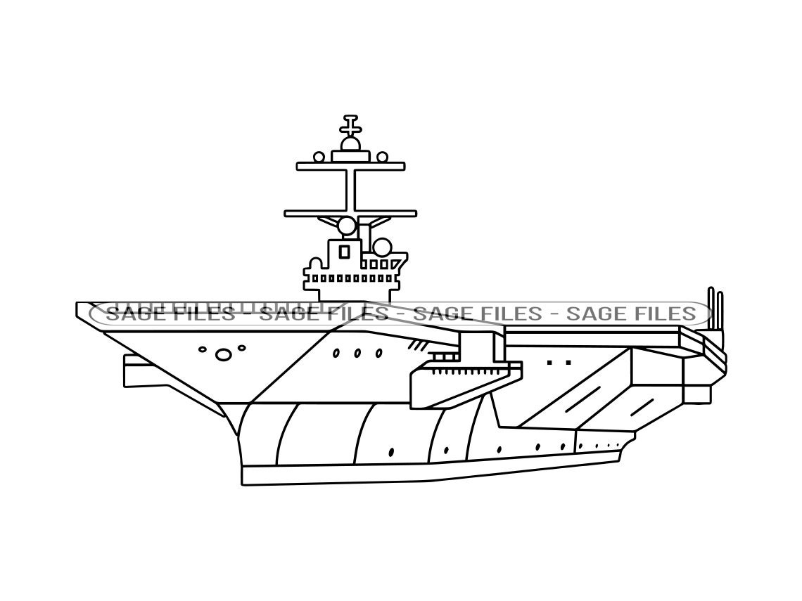 Aircraft Carrier Outline SVG Navy Svg Aircraft Carrier - Etsy Denmark