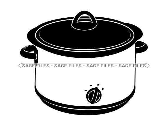 Cooking Pot Outline SVG, Food Svg, Cooking Pot Clipart, Cooking Pot Files  for Cricut, Cooking Pot Cut Files for Silhouette, Dxf, Png, Eps 