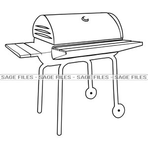 Outline Bbq Grill 