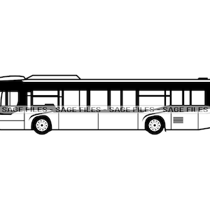 City Bus SVG, Bus Svg, City Transportation Svg, City Bus Clipart, City Bus Files for Cricut, Cut Files For Silhouette, Png, Dxf