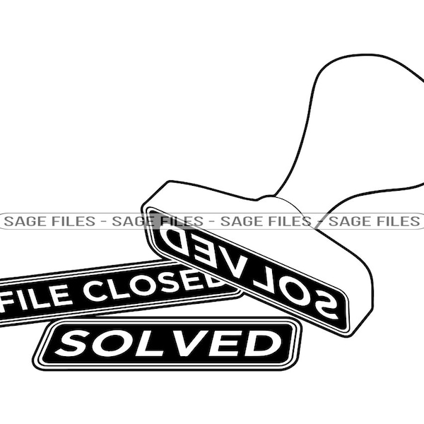 Case Solved SVG, Investigation Svg, Mystery Svg, Detective Svg, Crime Svg, Clipart, Files for Cricut, Cut Files For Silhouette, Png, Dxf