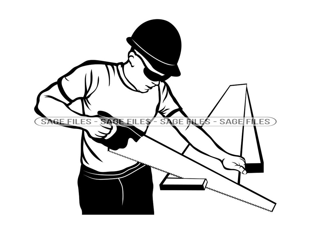 Carpenter SVG, Wood Working SVG, Carpenter Clipart, Carpenter Files for ...