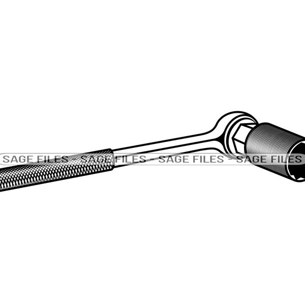 Socket Wrench SVG, Mechanic Svg, Repair Svg, Socket Wrench Clipart, Socket Wrench Files for Cricut, Cut Files For Silhouette, Png, Dxf