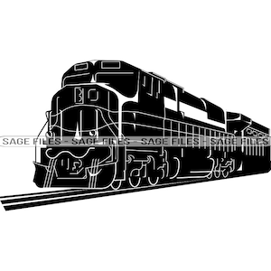 Tren #17 SVG, Tren Svg, Máquina de vapor, Locomotora, Clipart de tren, Archivos de tren para Cricut, Archivos de corte de tren para Silhouette, Png, Dxf,