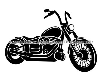 Motocicleta # 19 SVG, Motocicleta SVG, Motocicleta svg, Clipart de motocicleta, Archivos de motocicleta para Cricut, Archivos de corte para silueta, Png, Dxf,