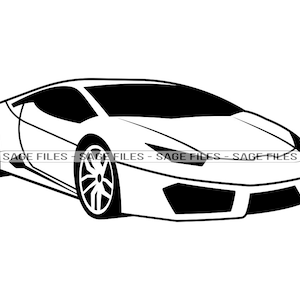 sportwagen # 5 SVG, luxe auto Svg, racewagen Svg, sportwagen clipart, bestanden voor Cricut, cut-bestanden voor silhouet, png, dxf,
