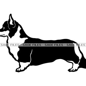 Pembroke Welsh Corgis #2 SVG, Hund Svg, Pembroke Welsh Corgis Clipart, Dateien für Cricut, Cut Files für Silhouette, Png, Dxf
