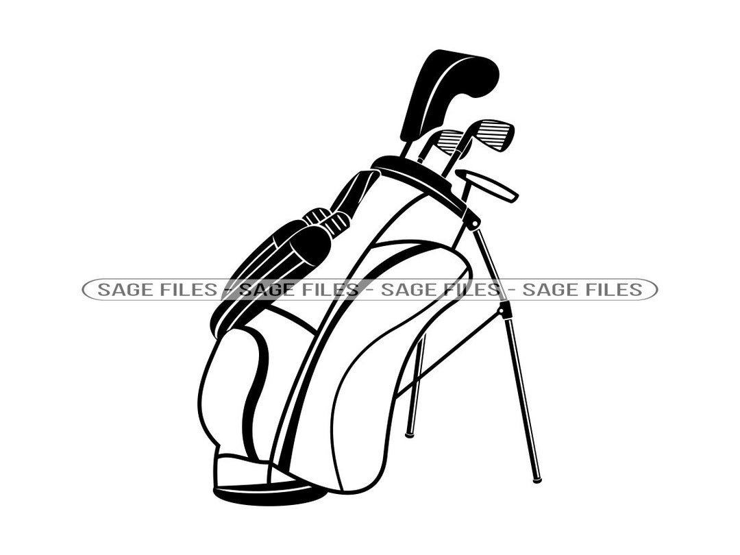 Golf Club Bag SVG, Golf Svg, Golf Bag SVG, Golf Bag Clipart, Golf Bag