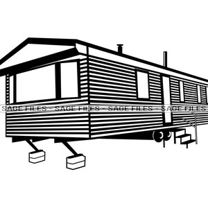 Stacaravan # 3 SVG, Stacaravan SVG, Trailer Home Svg, Stacaravan Clipart, Bestanden voor Cricut, Cut Files Voor Silhouette, Png, Dxf