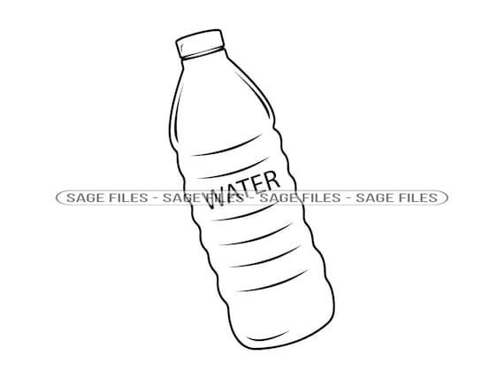 Water Bottle Outline SVG Bottle Svg Water Bottle SVG Soda - Etsy Australia