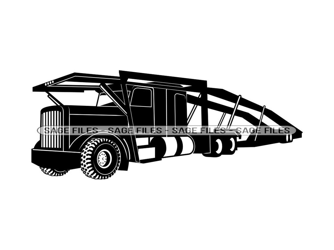 Car Carrier Truck SVG, Truck Svg, Trucker Svg, Trucking, Clipart, Car