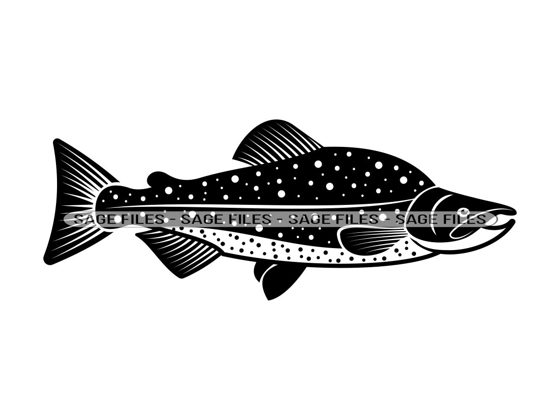 Alaska Salmon SVG, Sockeye Salmon SVG, Fishing Svg, Fish Svg, Fishing  Clipart, Files for Cricut, Cut Files for Silhouette, Png, Dxf 