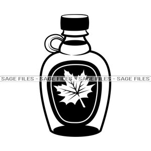 Ahornsirup SVG, Ahornsirup Clipart, Ahornsirup Dateien für Cricut, Ahornsirup Cut Dateien für Silhouette, Png, Dxf