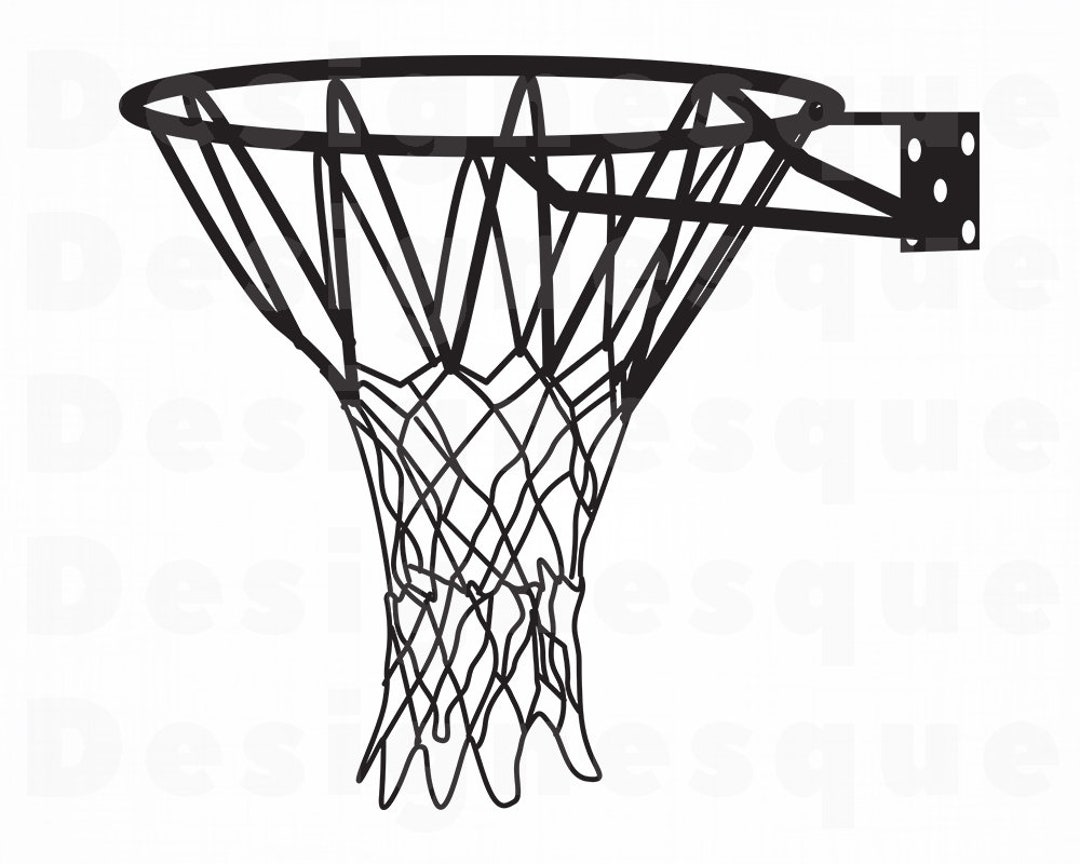 Basketball Hoop 3 SVG Basketball Net SVG Basketball Hoop Etsy