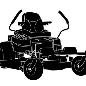 Zero Turn grasmaaier SVG, grasmaaier Svg, landschapsarchitectuur Svg, grasmaaier Clipart, bestanden voor Cricut, gesneden bestanden voor silhouet, png, dxf,