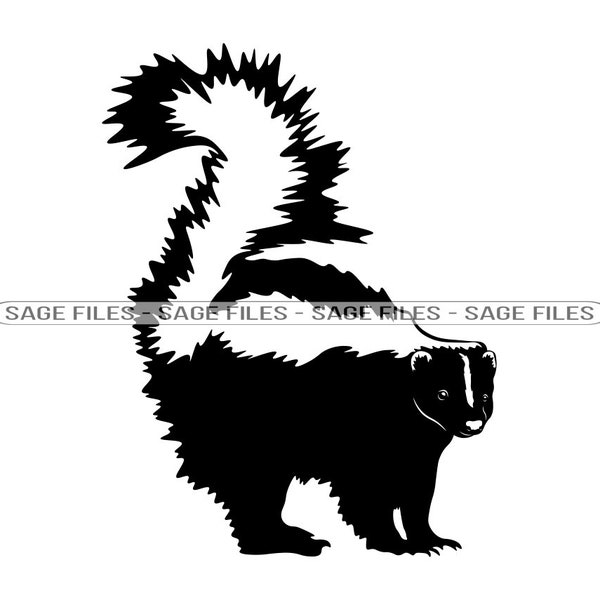 Skunk #5 SVG, Skunk SVG, Skunk PNG, Skunk Design, Skunk Clipart, Skunk Cut Files, Png, Dxf